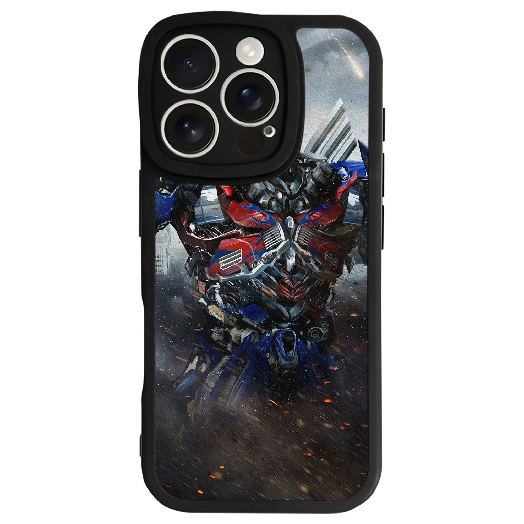 （画像用） Transformers トランスフォーマー 【iPhone 16シリーズ対応】シリコンスマホケース（レザー調） 材質：シリコン